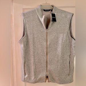 Peter Millar Crown Crafted Men's Match Vest Size XL Grey Full Zip MSRP $200